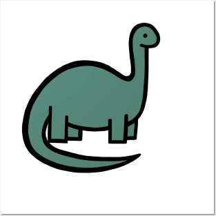 Sage Green Dinosaur Posters and Art